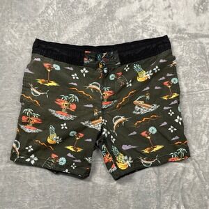 Adidas Skateboarding Shorts Men Black Tropical Graphic Print Summer M